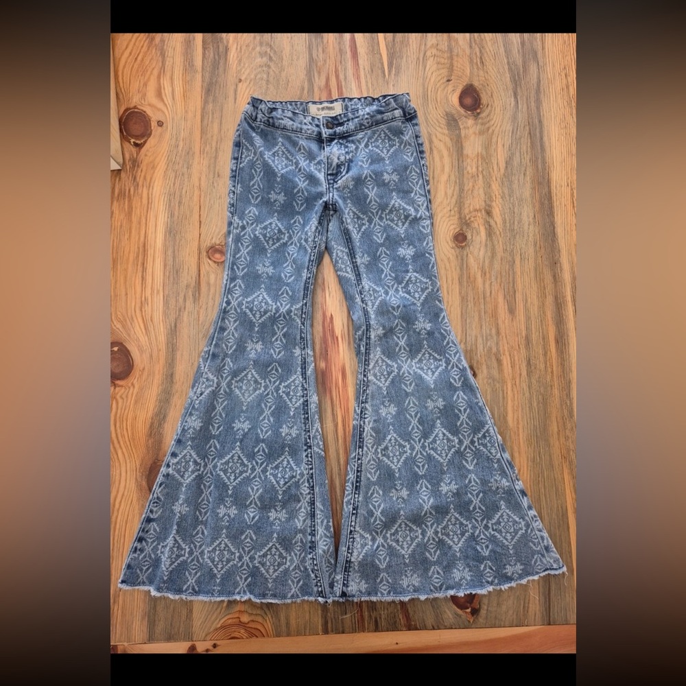 Trendy Kids Patterned Flare Jeans